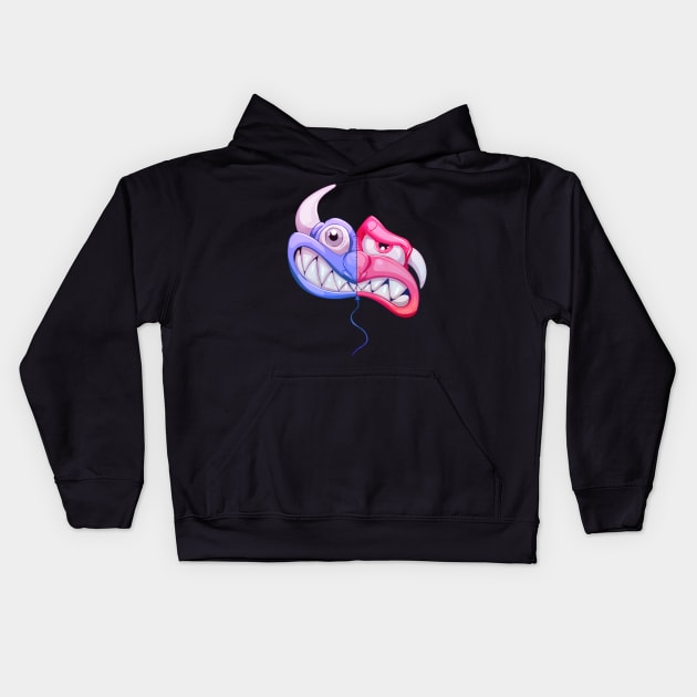 Split balloon Kids Hoodie by Kner Art